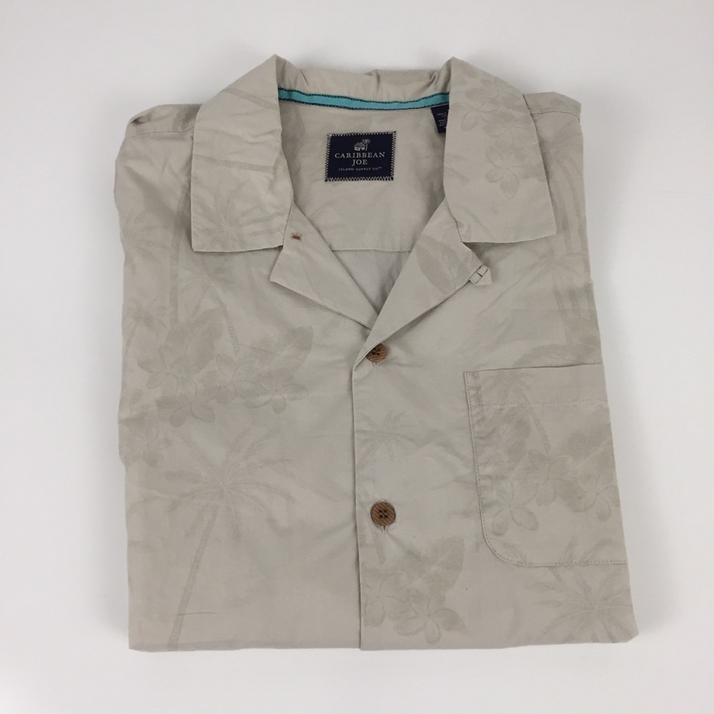CARIBBEAN JOE NWT Men’s Sort Sleeve Shirt Size L